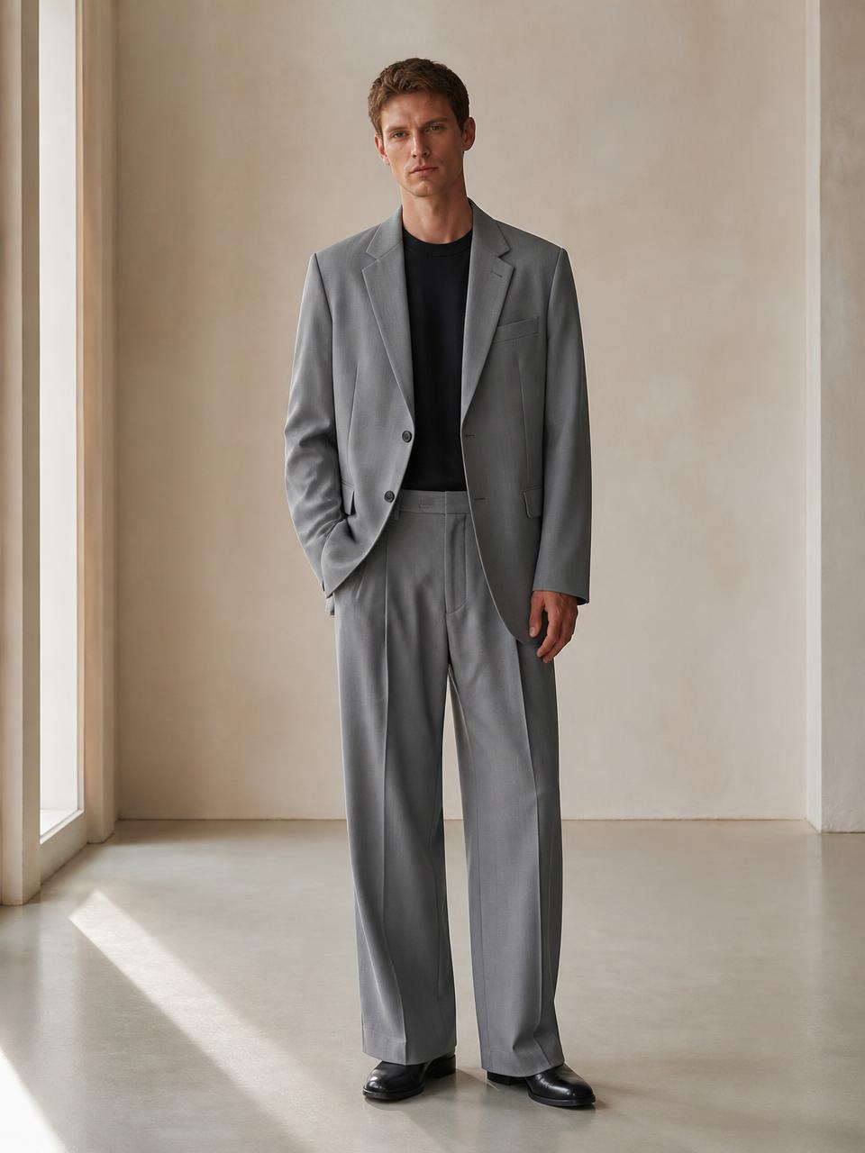 UNSTRCT suit in Light Grey